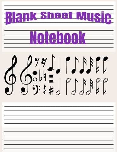 Blank Sheet Music Notebook