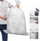 200 große, starke, transparente Recycling-Müllbeutel aus Polyethylen, Größe 45,7 x 73,9 x 99,1 cm, Müllbeutel, 140 Gauge, 85 l