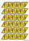 Autocollants Danger Électrique (C0027T_PL). Planche de 36 Stickers DANGER Électrique de 5 cm ou de 16 stickers de 7 cm -