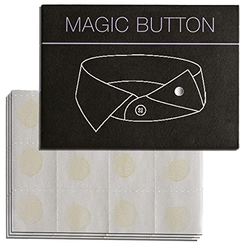 Magic Button - Styling Hack für Herren | Besser als Jede Hemdkragen Stütze, Halter, Erweiterung, Einsatz oder Kragenstäbchen | Problemlöser für Hemd, Poloshirt, Krawatte, Einstecktuch, Ärmel & Gürtel