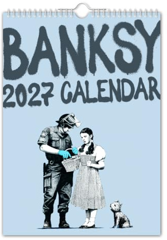 Banksy - Wandkalender 2023 // Nostalgisch / Witzig / Weihnachten / Geburtstag / Geschenkidee / Geschenk / Neuheit / Humor / Wichteln / Jahresplaner / Bürogeschenk