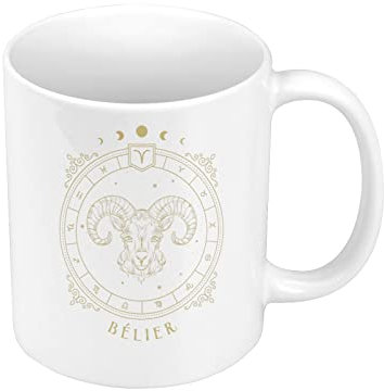Fabulous Mug Céramique Belier Constellation Signe Astrologie Zodiaque Astres Cartomancie Tarot