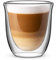 Bialetti Set 2 Bicchieri Double Wall Firenze, 200ml, Isolante Termico, Vetro Borosilicato