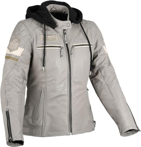 Difi Motorradjacke Jolene 2 Lady, Grau Beige, XL