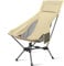 CANWAY Hochlehner Campingstuhl Faltbar Ultraleicht, Camping Stuhl 180 kg Kleines Packmaß, Tragbarer Klappstuhl Camping leicht mit Tragtasche für Picknick, Outdoor, Wandern (Beige)