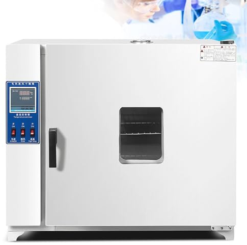 Oiyekntd Four de séchage numérique à Convection, 16L Four de séchage pour Laboratoire Four de séchage Industriel Contrôle Intelligent de la température Ventilateur à Vitesse réglable,StainlessSteel