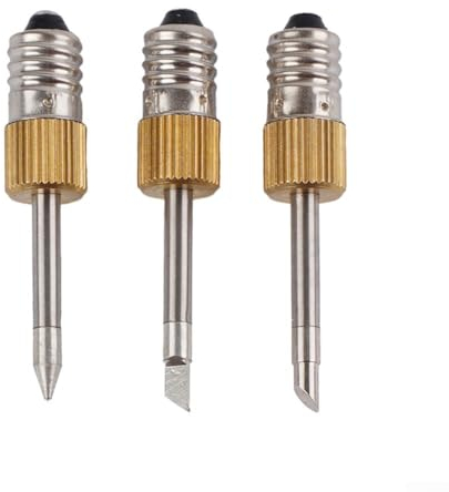 Sileduove LöTspitzen USB-LöTkolbenkopf -LöTkolbenspitzen SchweißKopf für E10-Schnittstelle E10-Schnittstelle, Lötkolbenspitzen, Schweißspitzen, USB-Lötspitzen-Set(3pcs)