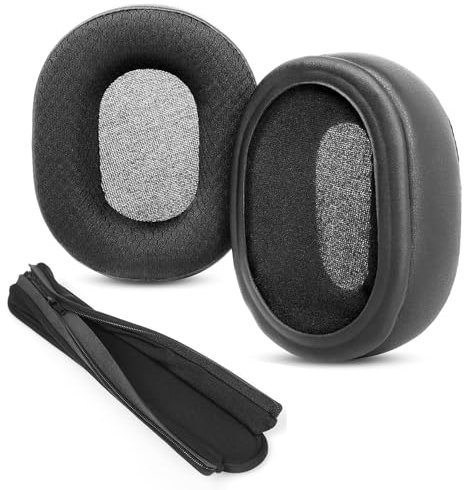 ACCOUTA Cuscinetti di ricambio traspiranti compatibili con Philips SHB7000/SHB7150/SHB7250 /HB9850NC Cuscinetti auricolari con tessuto traspirante e schiuma di alta qualità
