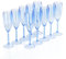 10 Pcs Light Blue Champagne Flutes Plastic Wine Flutes Shatterproof Wine Glasses Set of 10 Wedding Toasting Glasses Crystal Champagne Glasses For Mimosa Cocktail Birthday Anniversary Party 5.4 Oz