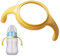 Mam Silicone Baby Bottle Holder - Glass Bottle Handles for Feeding