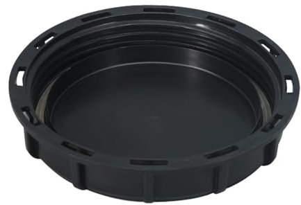 SagaSave IBC Deckel DN150 162mm Schwarz, IBC Deckel Kappe Tank Abdeckung Container Zubehör für 1000L Wassertank Regentonne