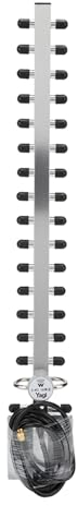 KIMISS 2,4 G 25 DBi High Gain Yagi-Antenne, WLAN-Router-Netzwerkkarte, 16-Einheiten-Richtantenne mit Vergoldeter Schnittstelle, 1,5 M Lang, aus Robustem Aluminiumlegierungsmaterial