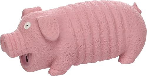 Flamingo Spielzeug für Hund Eyo Schwein rosa S - 7x17,5x6,8cm - Mit Grunzgeräusch