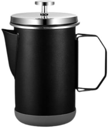 SiaBiced French Press Coffee Machine Espresso Kettle 1000ml Coffee Kettle, Black