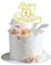 GlamRays Décorations de gâteau dorées à paillettes Happy 50e anniversaire - Décorations de fête d'anniversaire de mariage, 50e anniversaire de mariage, décorations de fête d'anniversaire