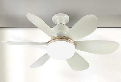 GuKKK Ventilador Techo con Luz y Mando a Distancia, 18'' LED Regulable Lampara Ventiladores de Techo con Luz, Lampara Ventilador Techo con Ventiladores Silencioso, 3 Velocidades 5 Aspas Temporizador