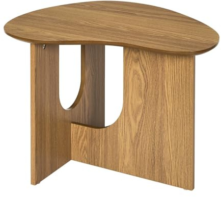 HOME DECO FACTORY Bücherregal Raumteiler Treppenregal Holzoptik | Beistelltisch Calypso aus Metall, elegantes und vielseitiges Design, für Wohn- oder Schlafzimmer, pflegeleicht, braun