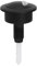 Dual Flush Toilet Push Button, Adjustable Toilet Flusher Button, Toilet Flush Button for Twyford Siamp Optima 49, 39-42mm (Black with Chrome)