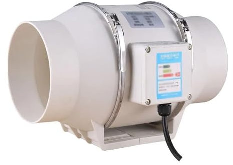CFY652 Ventilation Fan 6 inch 220V Exhaust Fan Home Silent Inline Pipe Duct Fan Bathroom Extractor Ventilation Kitchen Toilet Wall Air Ventilator Bathroom Fan Extractor