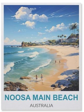 Noosa Main Beach Australia，Puzzle 1000 Pieces Jigsaw Puzzles for Adults and Child（38x26cm）-IA87