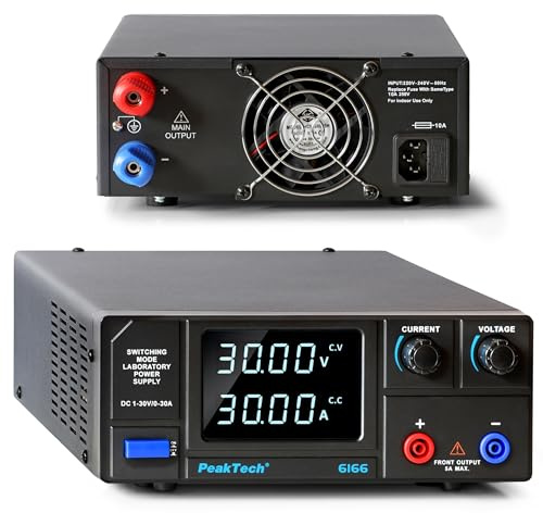 PeakTech 6166 - Labornetzteil DC 1-30V 0-30A 900W Labornetzgerät