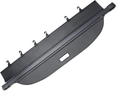 Cujjsrwp Kofferraumabdeckung Laderaumabdeckung Für Peugeot 5008 2017-2023 Kofferraum-Vorhangabdeckung Organizer Heckträger-Trennwand Schutzschild Schatten Gepäckraum Aufbewahrung(Kohlefaser)
