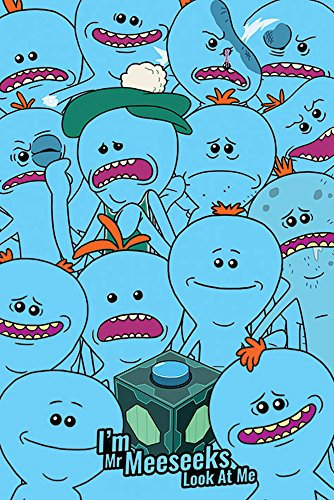 empireposter Rick and Morty - Mr. Meeseeks - Poster Plakat Druck - Größe 61x91,5 cm