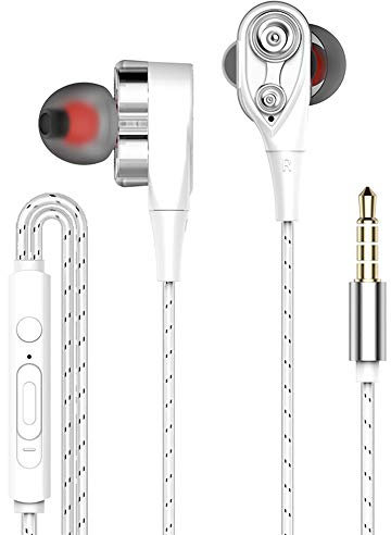 Aibote 4D Bass - Auriculares estéreo con cable para micrófono