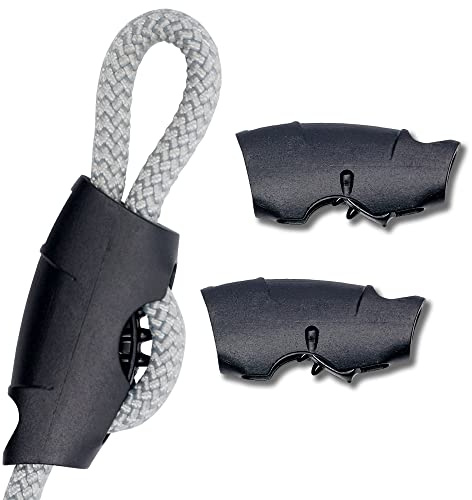 Toldoro Taquet coinceur Super Sharky 4 pièces de 6mm, Accessoires de Fixation de Corde pour voiliers et voiles d'ombrage