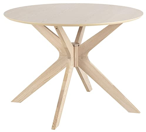 AC Design Furniture Dion Esstisch, B: 105 x H: 75 x T: 105 cm, Eiche, MDF,1 Stück