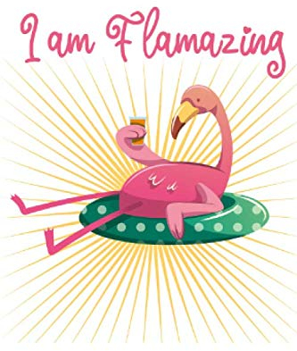 I am Flamazing: Notizbuch 4x6 Zoll Kariert 120 Seiten | Planer Tagebuch Notizheft Notizblock Journal To Do Liste | Flamingo | Geschenk Geschenkidee Weihnachten Adventskalender Geburtstag