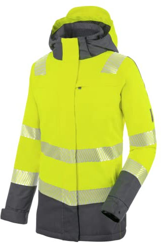 WÜRTH MODYF Warnschutz Parka Neon – hochwertige & reflektierende Arbeitsjacke in Größe – winddicht, atmungsaktiv & wasserdicht (10.000 mm WS) – in gelb - Größe 3XL