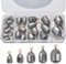 Iron Fishing Weight Set Lure Weights Outdoor Sea Fishing Tackle Sinkers Weight Set 5 Sizes with Storage Box for Anglers Saltwater Freshwater