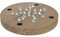 Natuhr Countdown Kerzenständer Loop Adventskranz Kalender inkl. 24 Murmeln Holz Eiche 30 cm Durchmesser