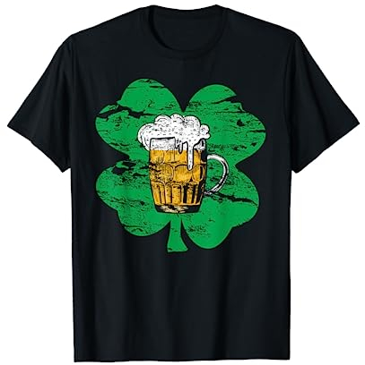 Chope de bière Shamrock - Drôle de Saint Patrick T-Shirt