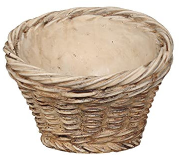 Pflanzschale, Pflanztopf, Übertopf, groß, Landhausstil, Floristikdeko