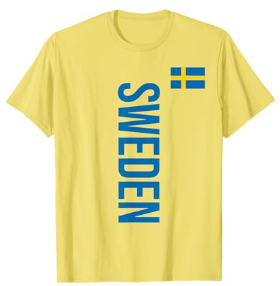 Schweden-Flagge, schwedisches Sport-Trikot, SVERIGE T-Shirt