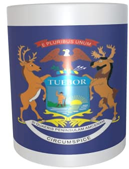 U24 Tasse Kaffeebecher Mug Cup Flagge Michigan