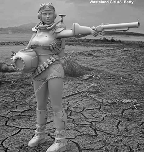 PANGCHENG 1/35 wasteland girl fantasy Resin Figure miniature garage kit Unassambled Unpainted