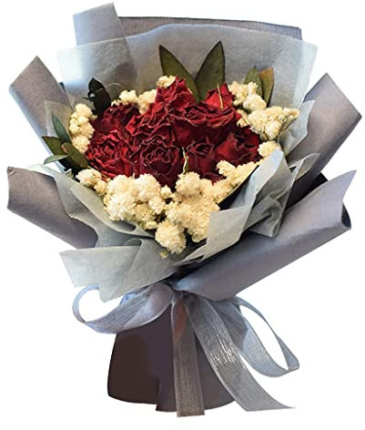 Tubayia Natürliche Getrocknete Blumenstrauß Bouquets Brautstrauß für Hochzeit Party Valentinstag Ornamente
