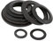 CONPHERON Sicherungsscheiben Schwarz Anti-Rutsch Sicherungsscheibe Kohlenstoffstahl Gezackte Unterlegscheibe M16, 20 pcs