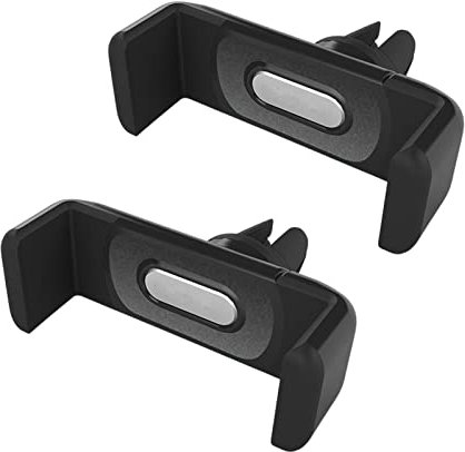 2 Pièces Support Telephone Voiture Grille D’aération, Universel Porte Telephone Voiture Tableau De Bord Rotation 360° Kit Telephone Voiture avec Portables De 3.5 À 6 Pouces