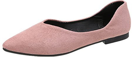 Scarpe da sposa Sandali da donna con tacco piatto Sport Eleganti scarpe da ginnastica con zeppa Scarpe casual Scarpe basse da jogging Scarpe basse basse basse, rosa, 42 EU