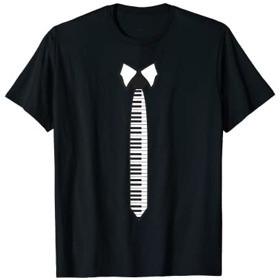 Cute Piano For Men Women Piano Tie Keyboard Player Musician T-Shirt
