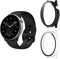 Aerku [2 Stück Hard Hülle Mit Displayschutz Kompatibel mit Amazfit GTR Mini, Vollschutz Kratzfest PC Schutzhülle Schutz Case, Schwarz&Transparent