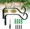 LANSKYLAN 2 PCS Soportes para Plantas Colgantes en la Pared 18,5cm Gancho Pared Farol Colgador Macetas Pared Gancho para Colgar Macetas con Tornillos Soporte Maceta Colgante para Farol Pájaros Macetas