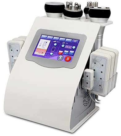 Ultrasonic Massagegeräte mit 8 Pads, Profi RF 40K Hautpflege Fettabsaugung Kavitation LLLT Lipo Abnehmen Laser Machine Körper Schlankheitsmaschine für Beauty Gerät Salon Spa Ausrüstung