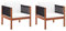 FIRBNUS Gartenstühle 2 STK. Massivholz Akazie Loungemöbel Balkonstuhl Relaxsessel Garten Balkonmöbel Holz Gartensofa Holz Loungesessel Outdoor Stühle mit Armlehne Outdoor Sessel Balkonmöbel