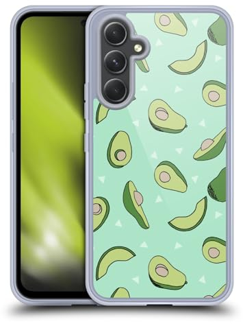 Head Case Designs Offizielle Andrea Lauren Design Avocado Essen Muster Gel Handyhülle Hülle [Militärischer Schutzgrad] Kompatibel mit Samsung Galaxy A54 5G