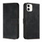 Trugox Handyhülle für Apple iPhone 12 Mini Hülle Klappbar Klapphülle mit Kartenfach Handytasche Handy Schutzhülle Tasche Leder Wallet Flip Case Slim Book Cover - Schwarz